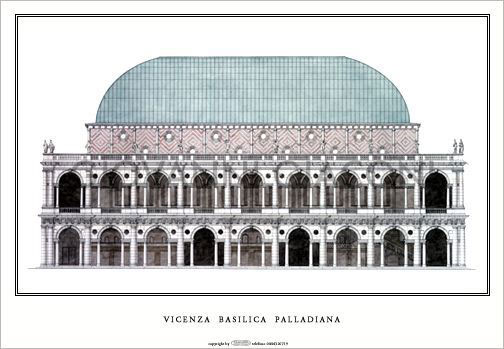 basilica vicenza palladio poster,giaconi